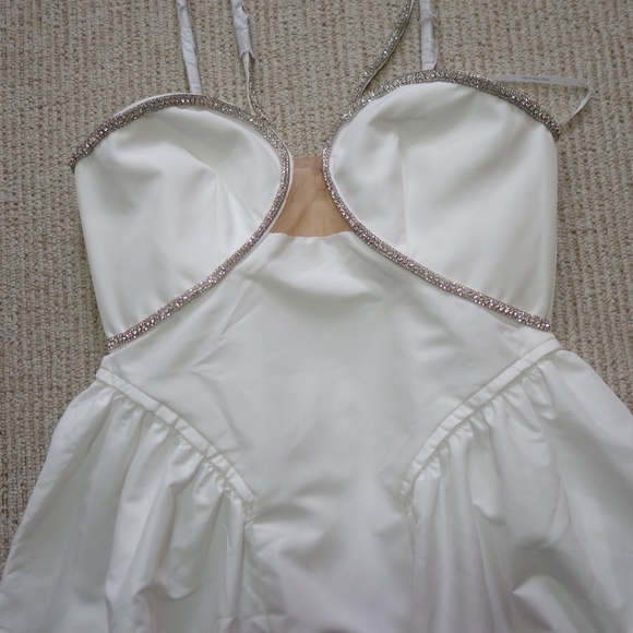 Self-Portrait Taffeta Flared Mini Dress - Picture 5 of 10